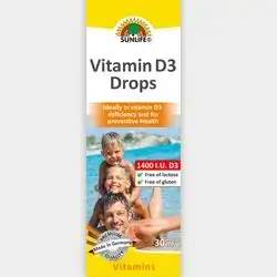 Vit d3 400 sunlife drop