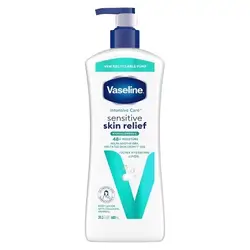 Vaseline Intensive Care 48-Hour Moisture Hypoallergenic Sensitive Skin Relief Pump Body Lotion Unscented 600ml
