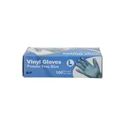 Vinly Gloves Powder Free Large Blue Color