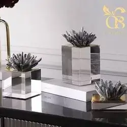 Crystal Stand With Quartz Stone X3