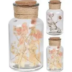 Flower In Bottle 13Cm 2Ass