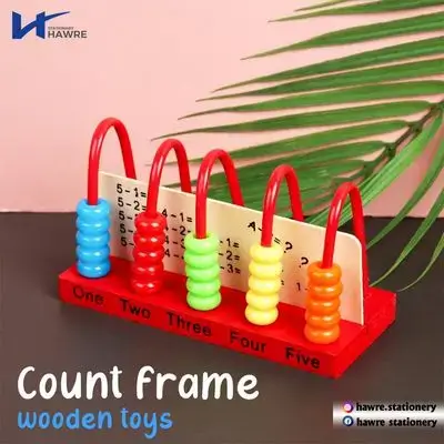 Count frame wooden toys