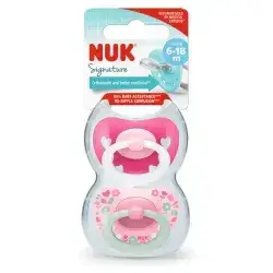 nuk signature 6-18m pacifier 2 pcs