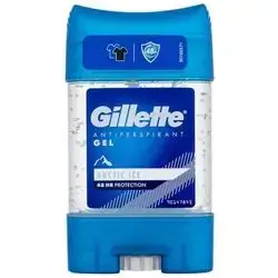 Gillette Arctic Ice Antiperspirant Gel 70ml - 48HR Antiperspirant for men Gel//جل مزيل العرق جيليت إندورانس أرتيك آيس الشفاف للرجال، 70 مل
