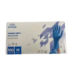 INTICO Blue Gloves Powder-Free - 100 Gloves - Medium