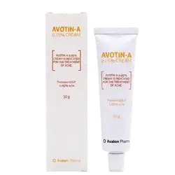 Avotin-A (Tretinoin 0.05%) Cream 30g _ Avalon Pharma