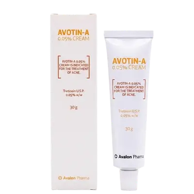 Avotin-A (Tretinoin 0.05%) Cream 30g _ Avalon Pharma