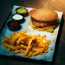 Flat Chicken Burger