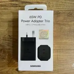 adapter 65w (2 USB-C )Ports , (1 USB-A) Port