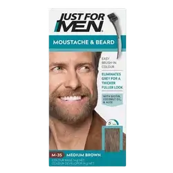 Mustache & Beard Dye M-35 MEDIUM BROWN 28g _ Just For Men