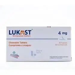 lukast 4mg montelukast- 30 chewable tablets