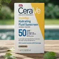 Cerave Invisible Hydrating Fluid Sunscreen SPF 50 (50ml)