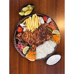 Whole Grilled Chicken with Rice