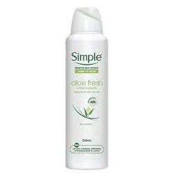 Simple Aloe Fresh 48-hour antiperspirant spray with aloe vera scent, 250 ml