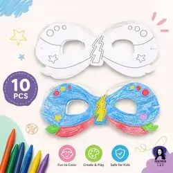 Kids Coloring Mask ,10 pcs