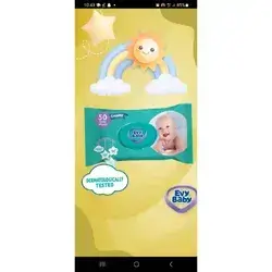 Evy Baby Creamy Wet Wipes 50pcs