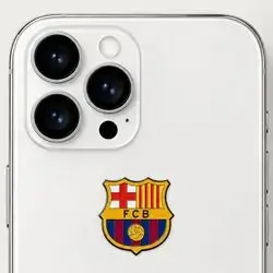Sticker on the back of the phone