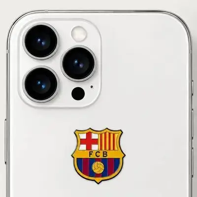 Sticker on the back of the phone