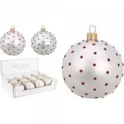 Koopman Xmas Ball 80Mm With Dots 2Ass