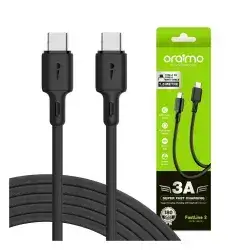 ORAIMO 1.5mtr 3A OCD 154CC Type C to Type C Charging Data Cable (BLACK)