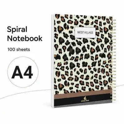 NOTEBOOK A4,100 sheet ,carton cover.