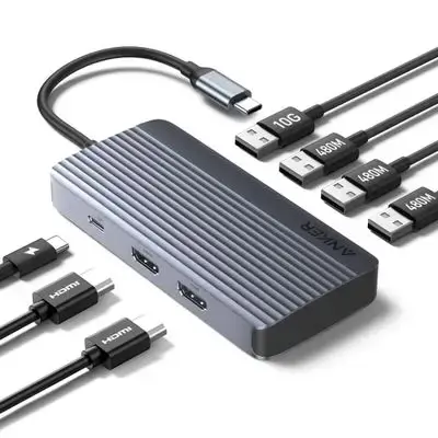 Anker USB-C Hub 7-in-1 with Dual Display Support