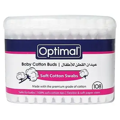 108-Piece Baby Cotton Buds (Cotton Swabs)