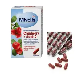 Mivolis Cranberry + Vitamin C 60 Capsules