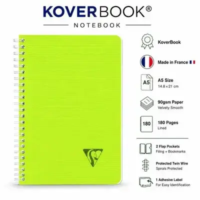 Notebook,french , A5 Size,180 pages.