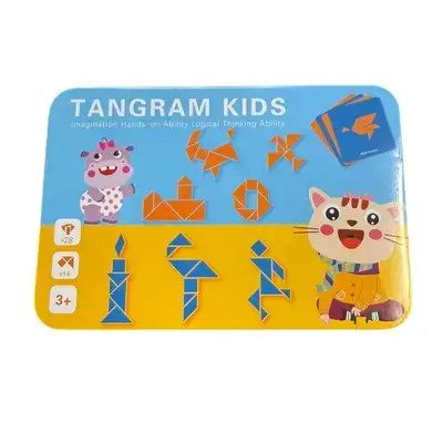 Wooden Tangram Kids Logical Thinking Puzzle Game