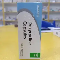Doxycycline  100mg   Accor from U.K  8 Capsules