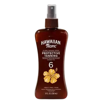 Island Taning Sun Screen Oil Spry Enhance Tan & Moisturize Coconut Oil 236ml _ HAWAIIAN TROPIC