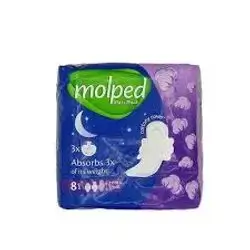 Molped Maxi Wom Pads Ex/long X8