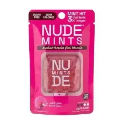 Nude Mints Dual Action Mouth Freshener, Berry Flavor - 30 Capsules
