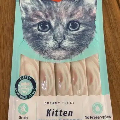 Wanpy kitten creamy treat chicken&codfish 5p