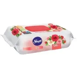 SLEEPY ROSE Wet wipes, 120 pcs rose flavour
