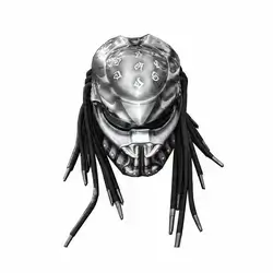 Predator Motorcycle Helmet, Motorcycle Full Face Helmet Dark grey