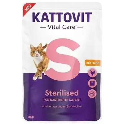 Kattovit Sterilized Chicken 85g
