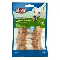 Trixie Denta Fun Chicken Chewing Dumbbells 100g 31342