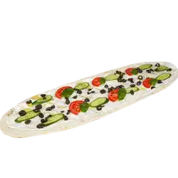 Annotated Labneh and vegetables