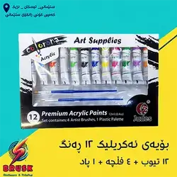 12-Color Acrylic Paint Set