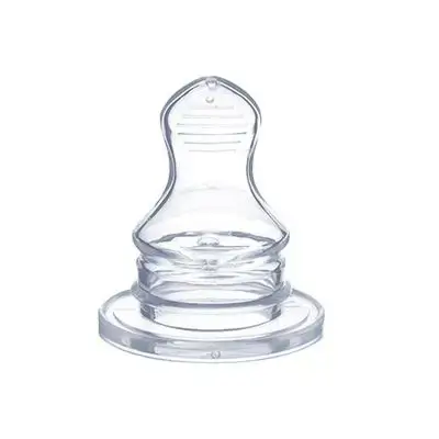 Orthodontic Cleft Lip Narrow Neck Silicone Nipple (2Pcs) (+0)