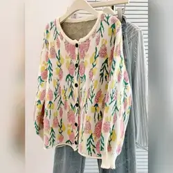 SHEIN Round Neck Cardigan