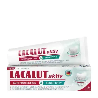 Lacalut Aktiv gum protection & sensitivity toothpaste, 75 mL