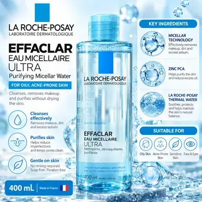La Roche-Posay Effaclar Ultra Purifying Micellar Water – 400 mL