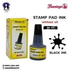 Stamp Pad Ink Black 30ml-flamingo