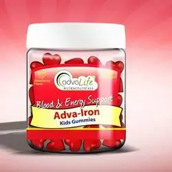 Adva-IRON (kids gummies) AdvaLIfe Adva-Iron gummies combine iron with 5 vitamins and minerals