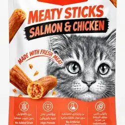 Meaty treats with salmon & chicken flavor ??