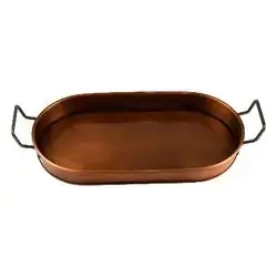 44Cm Oval Bronze Tray