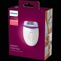 The Philips Satinelle Essential corded electric hair removal device is designed for highly efficient leg hair removal.